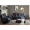 Kuka Home 1711 Reclining Loveseat with Console