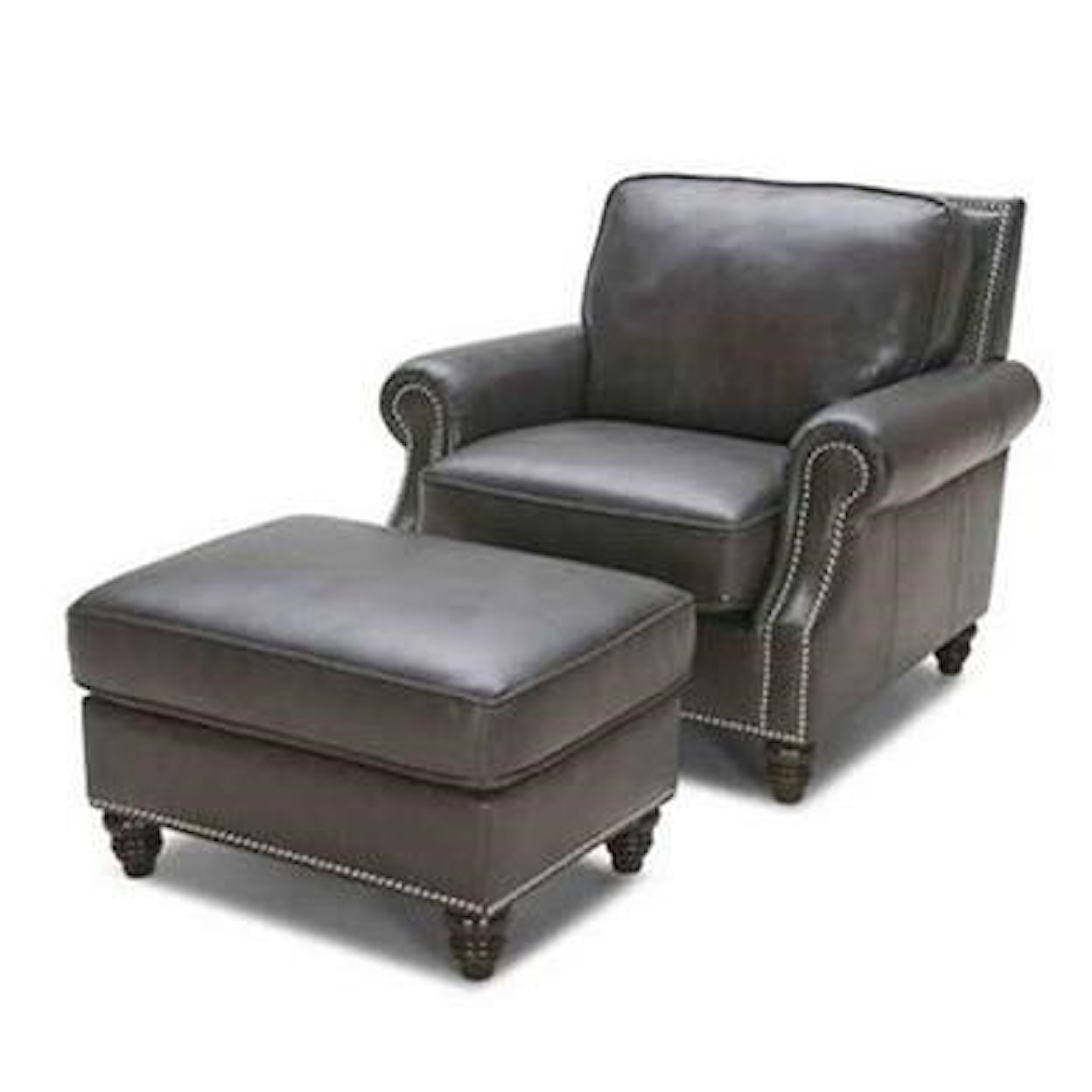 Kuka Home 5263 Chair & Ottoman Set