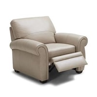 Traditional Leather Push Back Recliner