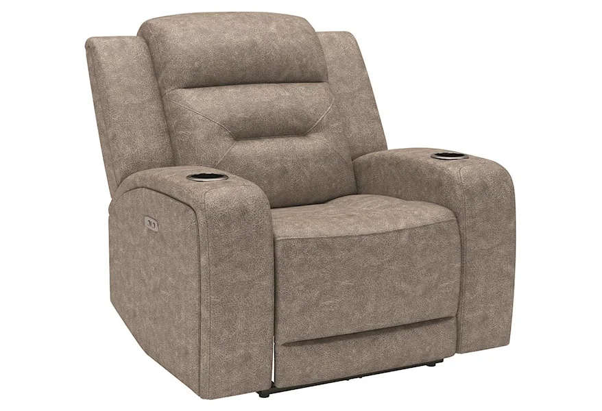 883 POWER RECLINER W/POWER HEADREST by Kuka Home at Darvin Furniture