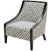 Urban Evolution Wood Trim Traditional Accent Chair