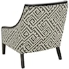 Urban Evolution Wood Trim Traditional Accent Chair