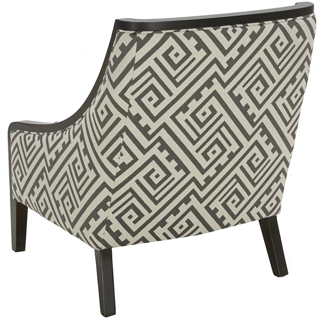 Urban Evolution Wood Trim Traditional Accent Chair