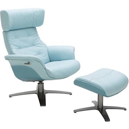 Reclining Chair and Ottoman Set