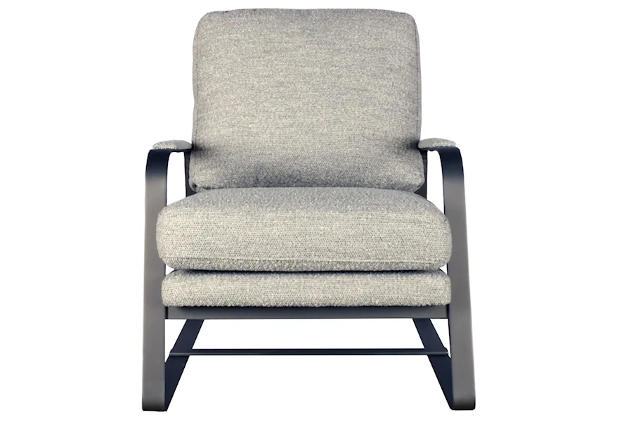 Accent Chairs Accent Chair with Metal Legs by Maric Furniture at Bennett's Furniture and Mattresses