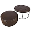 Maric Furniture Accent Ottomans Faux Leather Nesting Ottoman