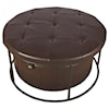 Maric Furniture Accent Ottomans Faux Leather Nesting Ottoman