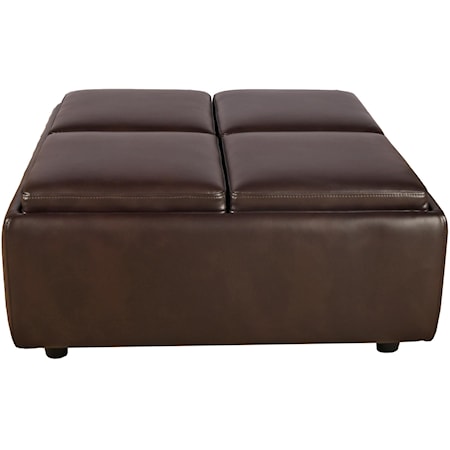 Leather Ottoman