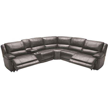 6 Pc Pwr Reclining Sectional Sofa