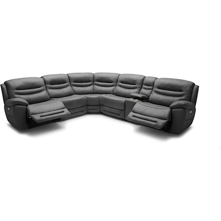 6 pc Reclining Sectional Sofa