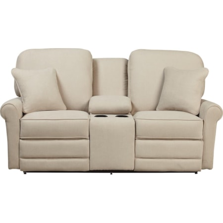 La-Z-Time® Full Reclining Loveseat w/Console