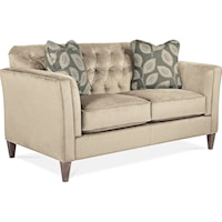 Transitional Premier Loveseat with Chesterfield Button Tufting
