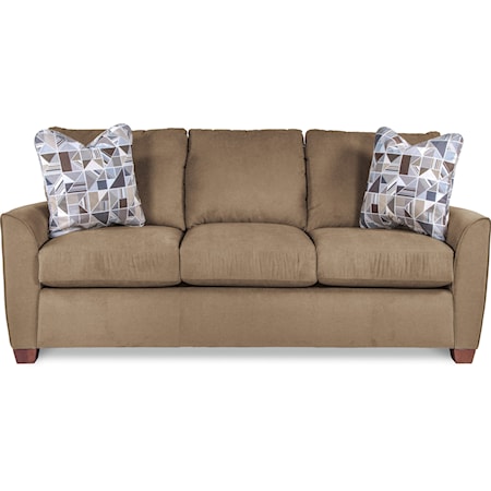 Casual Supreme Comfort Queen Sleeper Sofa with Premier ComfortCore Cushions