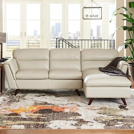 2 Pc Sectional Sofa w/ LAS Chaise