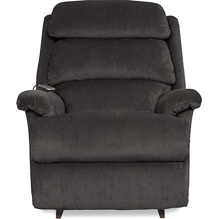 Power Rocker Recliner with Channel-Tufted Back with USB Port