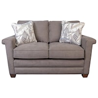 Loveseat with Accent Pillows