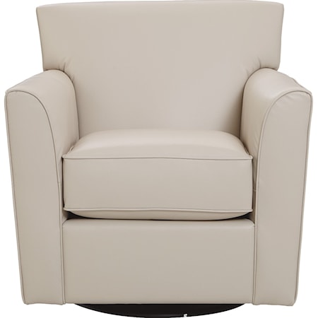 Allegra Swivel Chair with Flared Arms