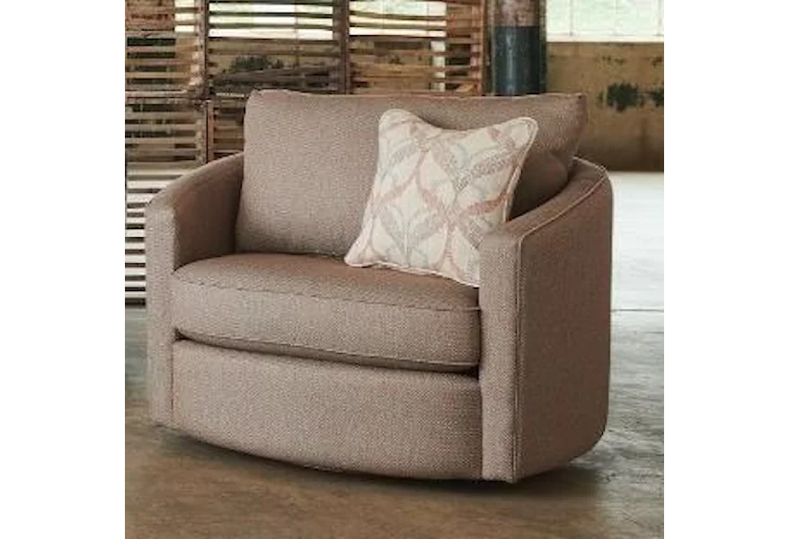 Chairs Clover Premier Swivel Occasional Chair by La-Z-Boy at Jordan's Home Furnishings