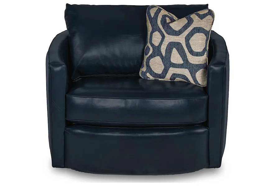 Chairs Clover Premier Swivel Occasional Chair by La-Z-Boy at Jordan's Home Furnishings