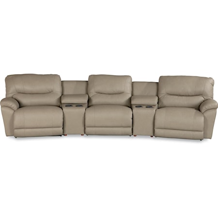 Power Reclining Home Theater Sectional