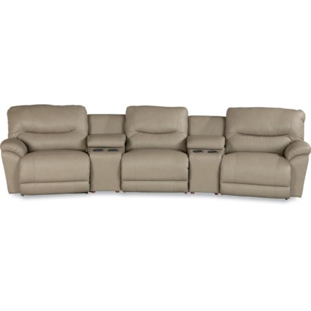 Power Reclining Home Theater Sectional
