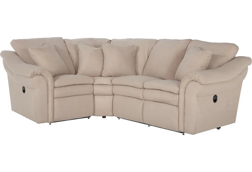 Devon  3 Pc Reclining Sectional Sofa by La-Z-Boy at Sparks HomeStore