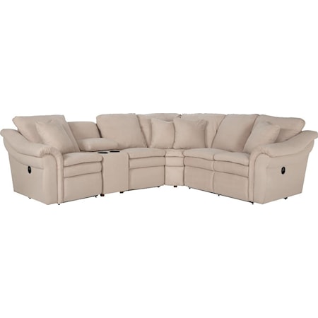 5 Pc Power Reclining Sectional w/ Cupholders