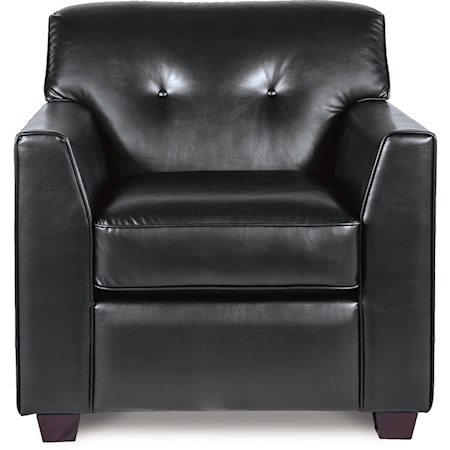 Contemporary Tufted Chair with Premier ComfortCore Cushion