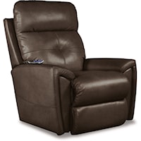 Contemporary Power Wall Recliner w/ Headrest & USB Port