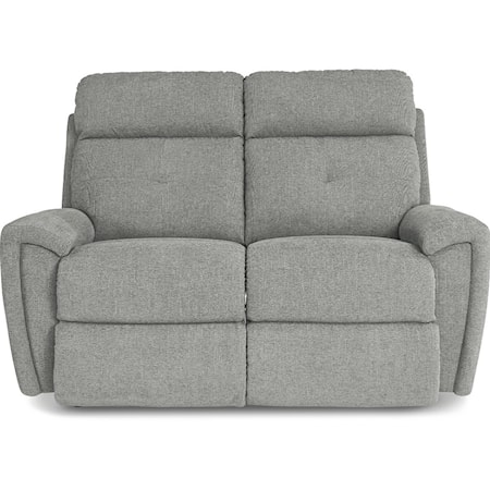 Contemporary Power Reclining Loveseat with USB Charging Ports