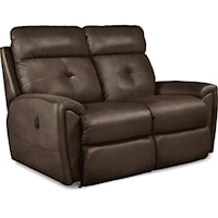 Contemporary Power Reclining Loveseat with USB Charging Ports