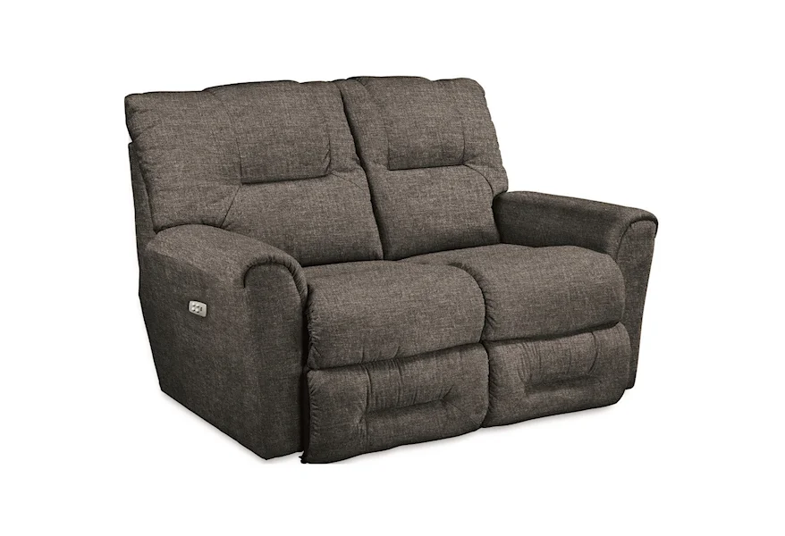 Easton Sable Power Reclining Loveseat w/ Headrests by La-Z-Boy at Sparks HomeStore