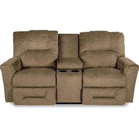 La-Z-Time® Full Reclining Loveseat w/Console