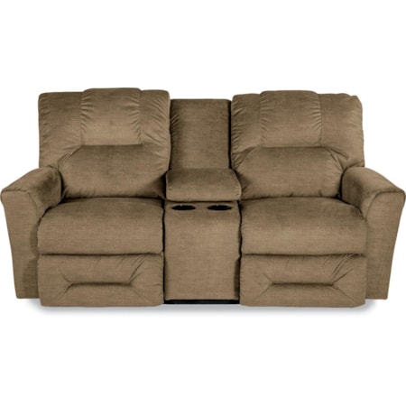 La-Z-Time® Full Reclining Loveseat w/Console