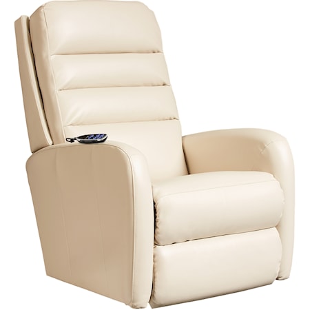 Contemporary Power Wall Recliner w/ Headrest & USB Port