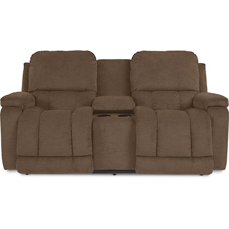 Power Reclining Console Loveseat