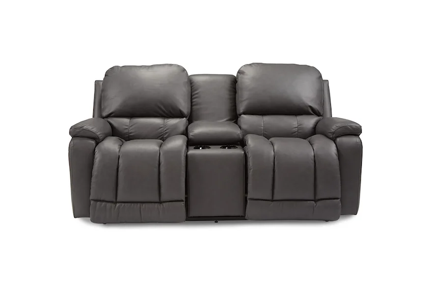 Greyson Power Reclining Console Loveseat by La-Z-Boy at Sparks HomeStore
