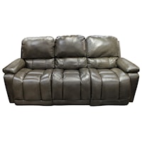 85" La Z Boy Leather Match Power Reclining Sofa with Power Head Rest