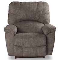 Casual Rocking Recliner with Channel-Stitched Back