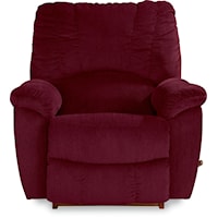 Casual Wall Recliner with Channel-Stitched Back