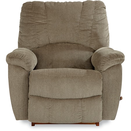 Casual Wall Recliner with Channel-Stitched Back