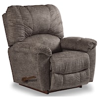 Casual Wall Recliner with Channel-Stitched Back