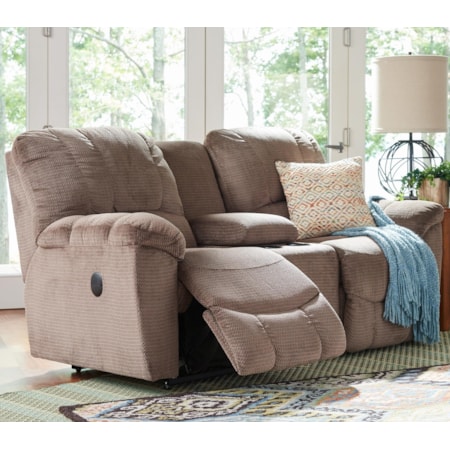 La-Z-Time® Full Reclining Loveseat w/Console
