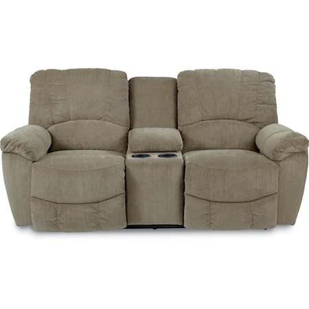 Casual Power Reclining Loveseat with Storage Console and USB Ports