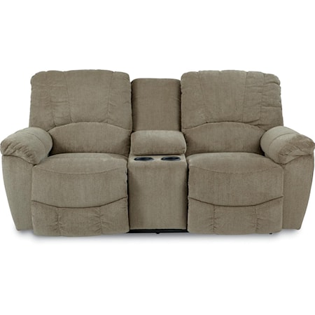 Power La-Z-Time® Loveseat w/ Console