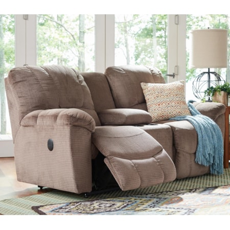 Power La-Z-Time® Loveseat w/ Console