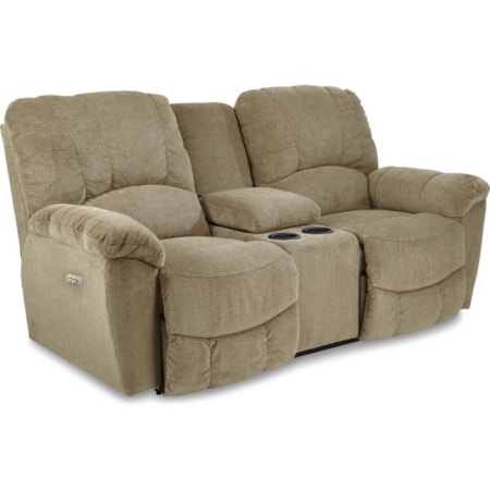 Power Loveseat w/ Console & Pwr Headrest