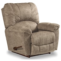 Casual Power Rocking Recliner with Channel-Stitched Back & USB Port