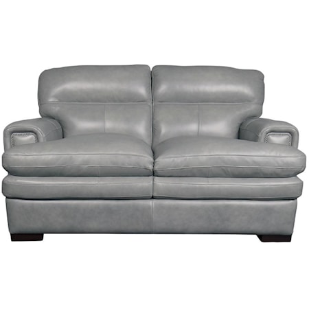 Jake Top Grain Leather Split Loveseat