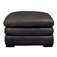 100% Top Grain Leather Split  Leather Ottoman